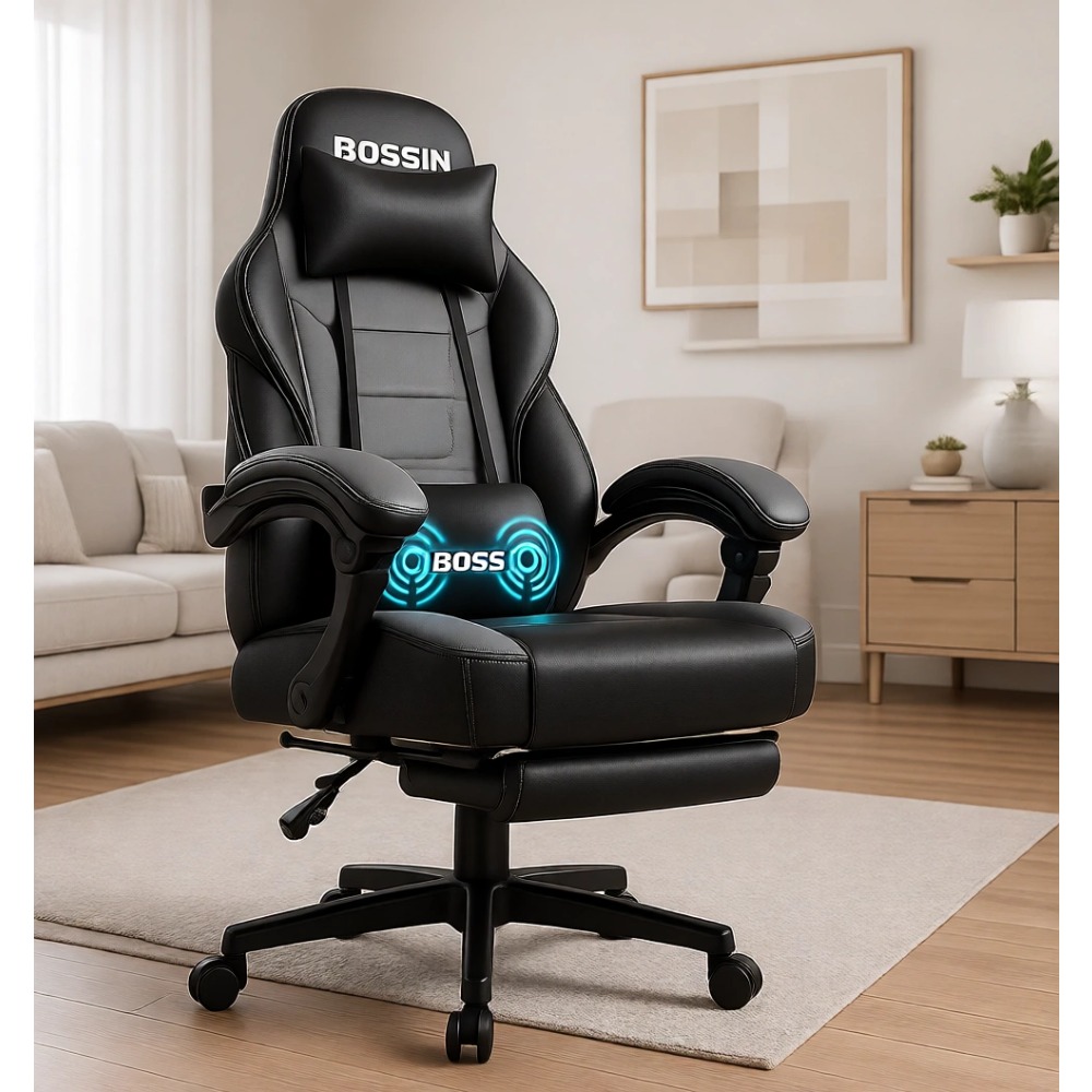Massage - Ergonomic Heavy Duty Gaming Chair with