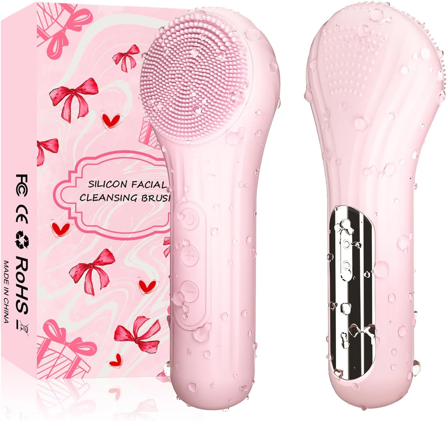 Silicone Face Scrubber Electric - Silicone Face Scrubber, Waterproof Electric Facial