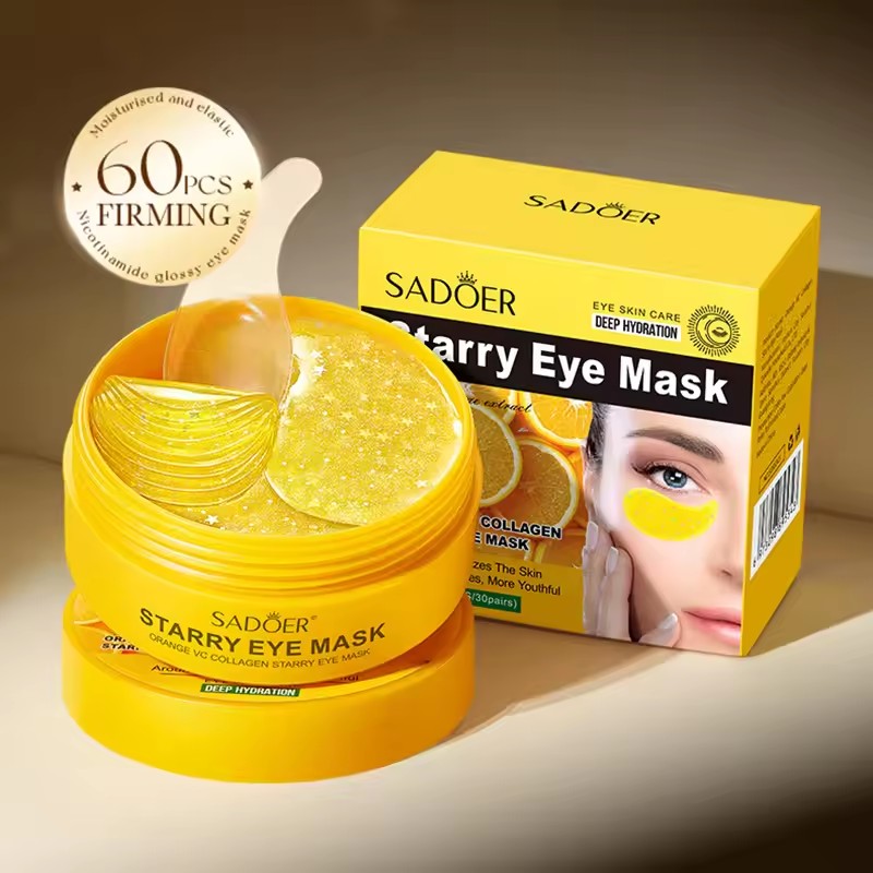 Collagen Under Eye Patches - 60pcs SADOER Vitamin C Crystal Collagen