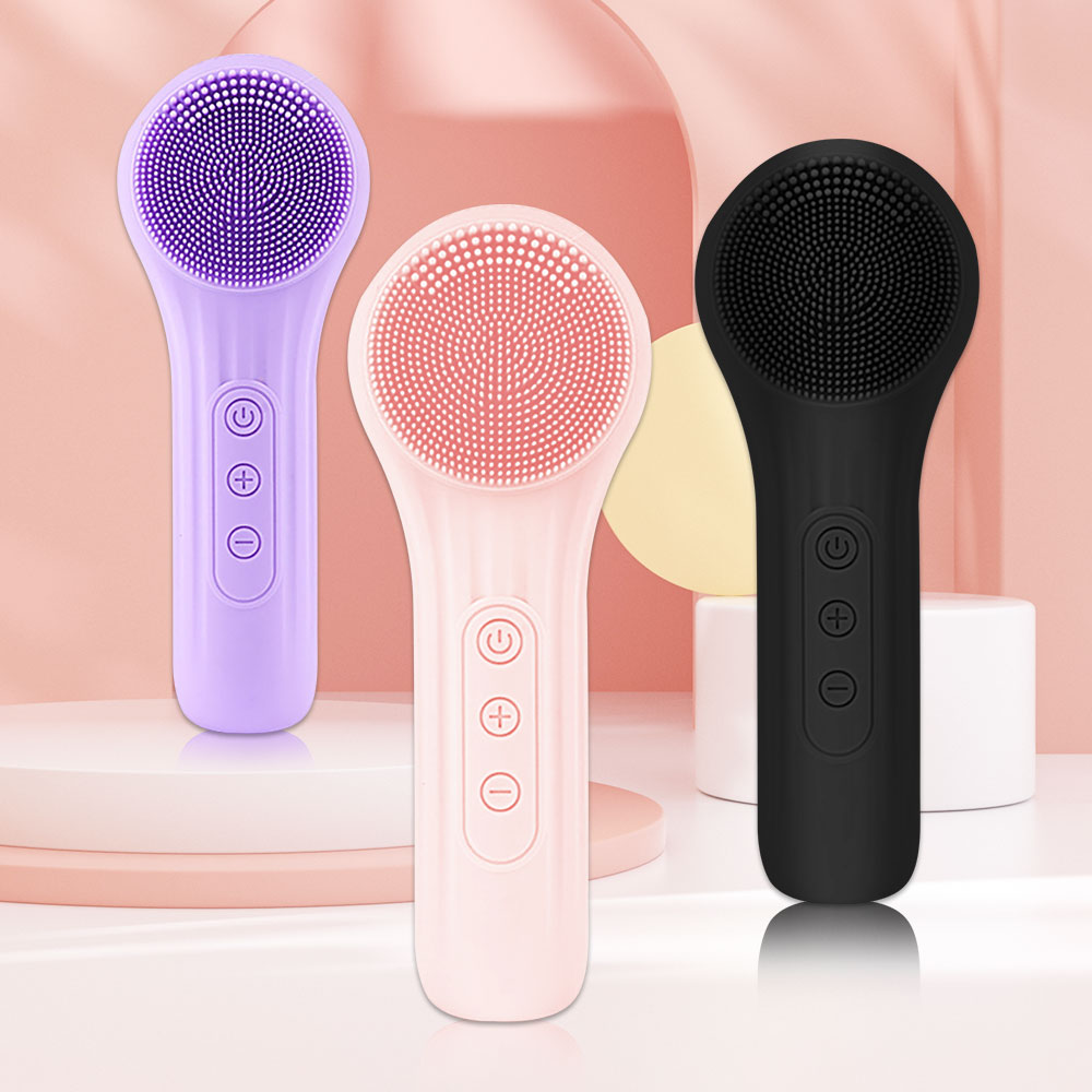 Silicone Face Scrubber Electric - Sonic Silicone Facial Brush Cleaner Vibration