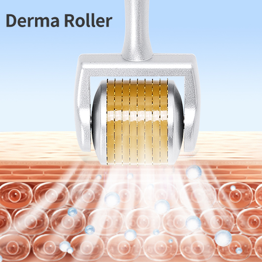 Hair Care - 198 Microneedle Roller for Face, Beard,