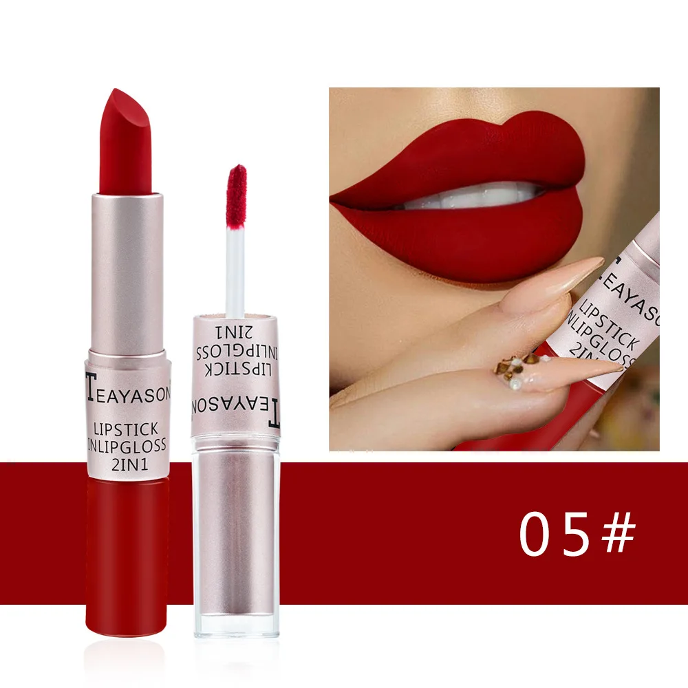 Matte Velvet Lip Tint Long Lasting - 1PC Pink Lipstick Sexy Lip Gloss