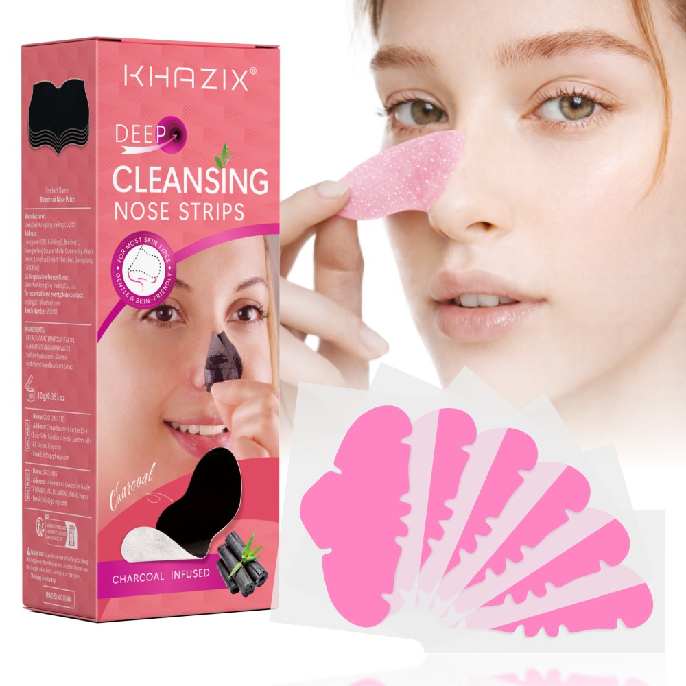 Salicylic Acid Blackhead Remover - 10/25/50PCS Pink Hydrocolloid Nose Strips, Deep