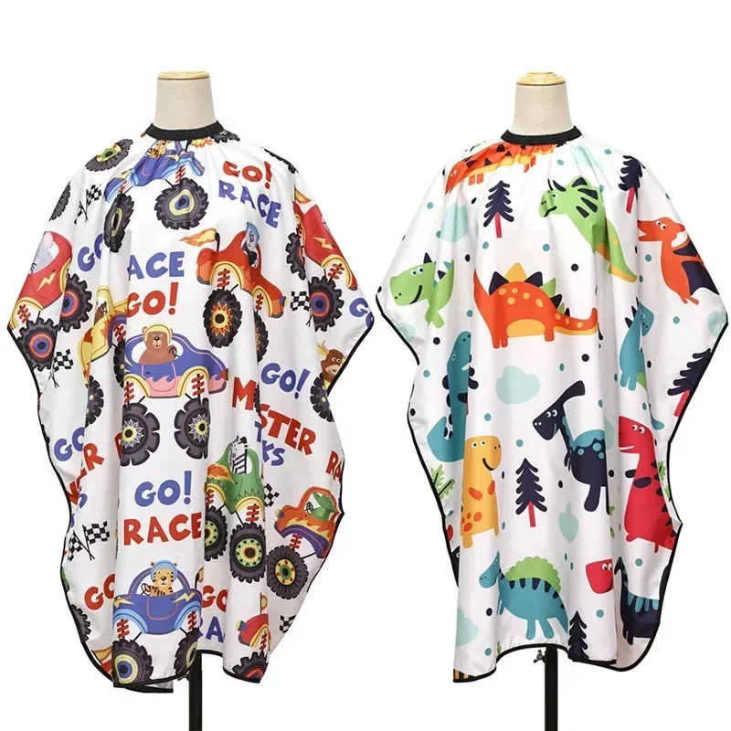 Hair Care - Kids Cartoon Haircut Hairdresser Cape Professional