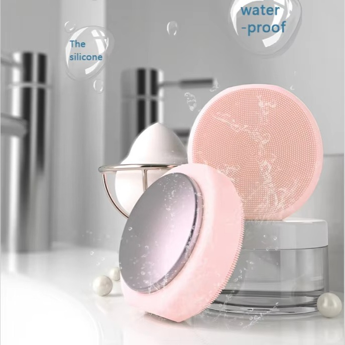 Silicone Face Scrubber Electric - Silicone Electric Sonic Vibration Facial Deep