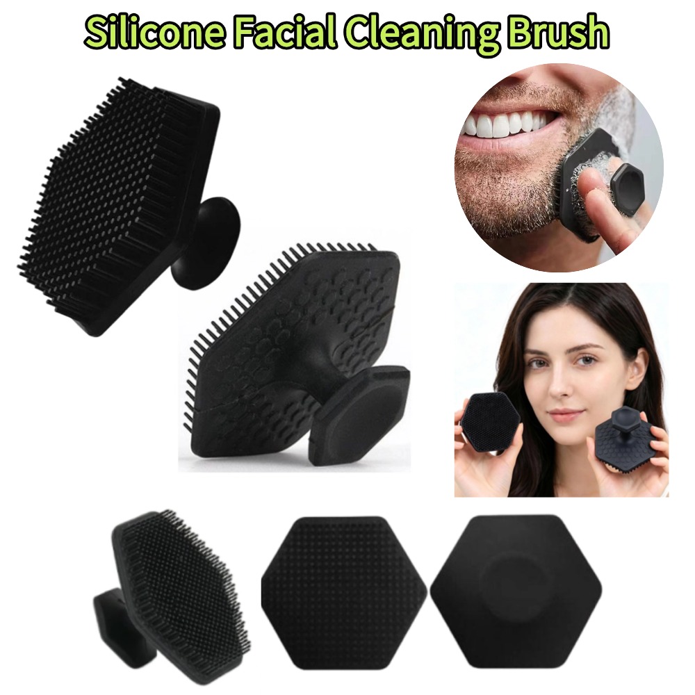 Silicone Face Scrubber Electric - Silicone Facial Cleaning Brush for Men