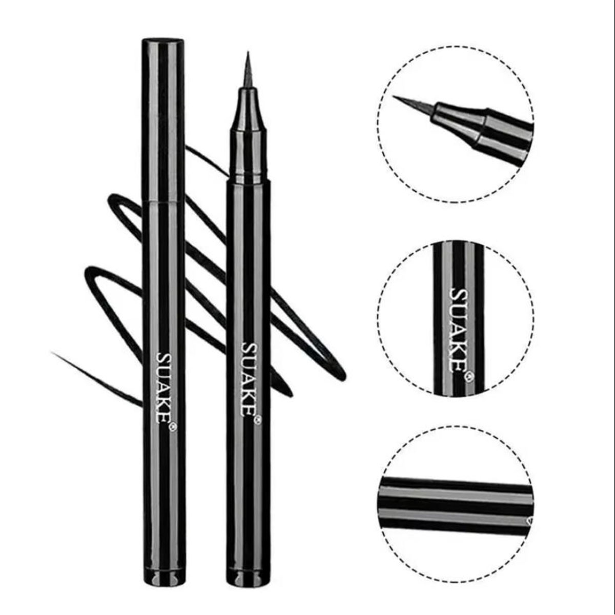 Waterproof Liquid Eyeliner Pen - 1/5pcs Liquid Waterproof Eyeliner Pen Black