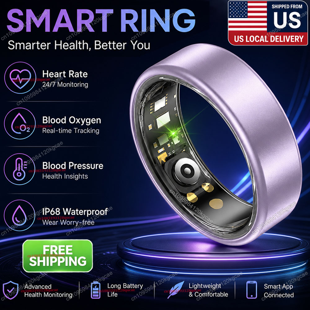 Health Monitors - Smart Ring Heart Rate Blood Oxygen