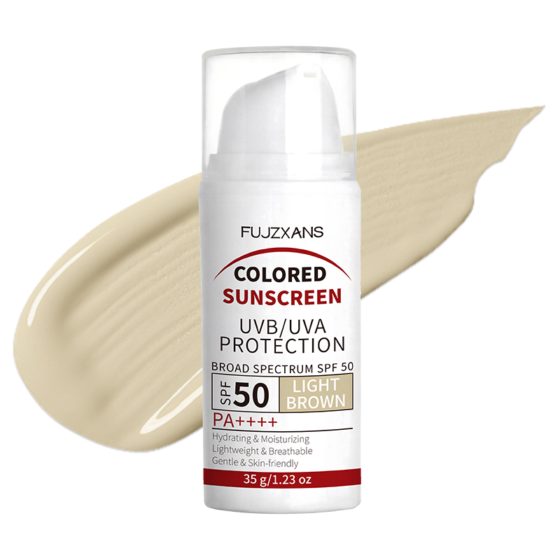Spf 50 Waterproof Sunscreen - Light Brown Tinted BB Cream SPF50-Titanium