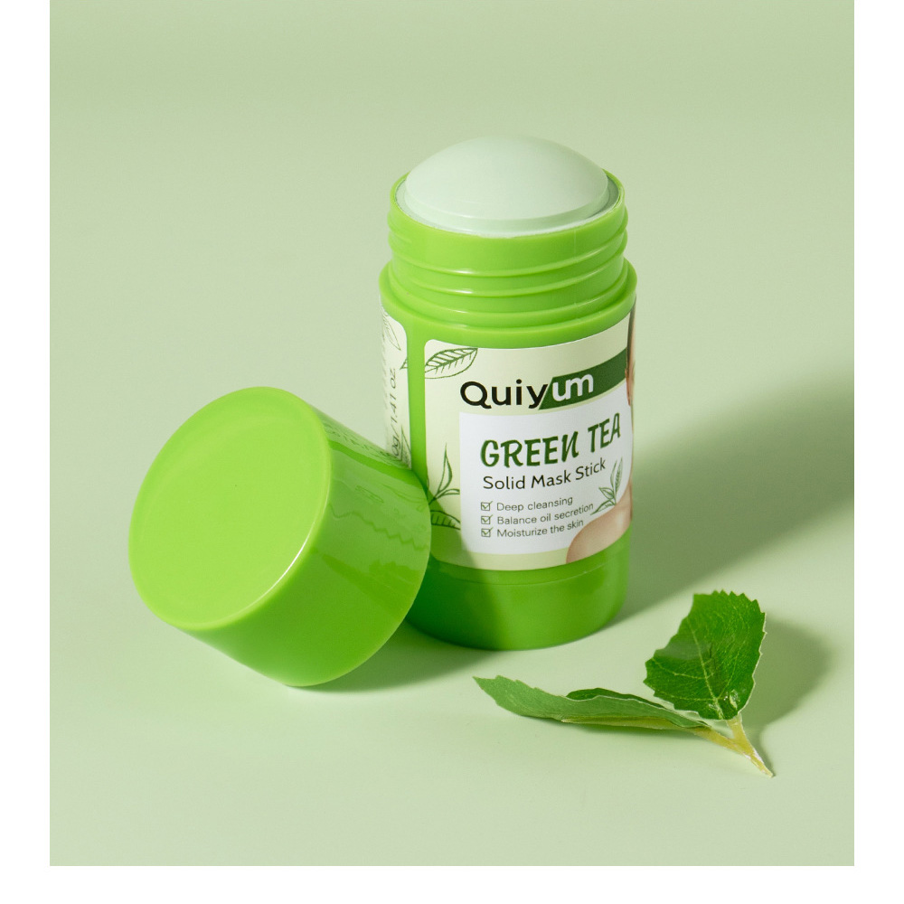 Green Tea Cleansing Clay Mask - QUIYUM Matcha Green Tea Mud Mask