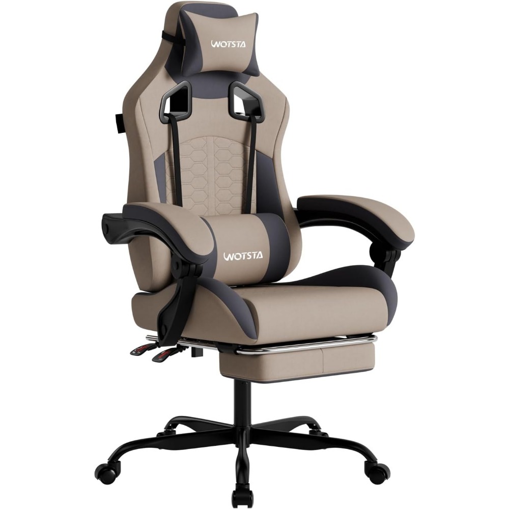 Massage - Ergonomic Gaming Chair with Massage, Footrest