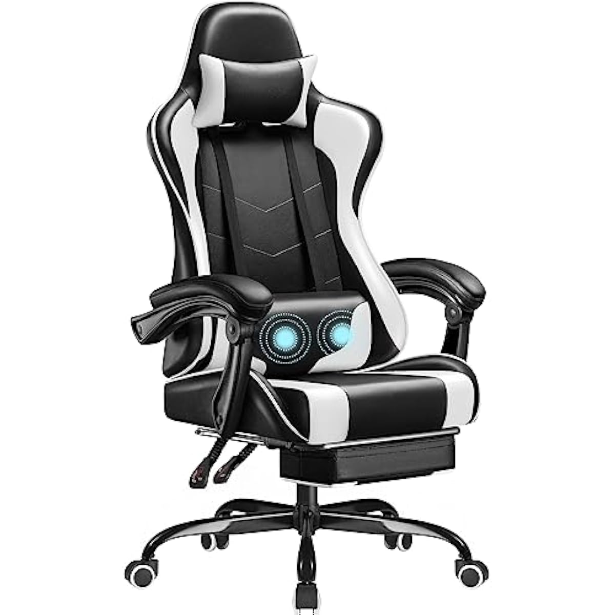 Massage - Gaming Chair with Adjustable Height Swivel