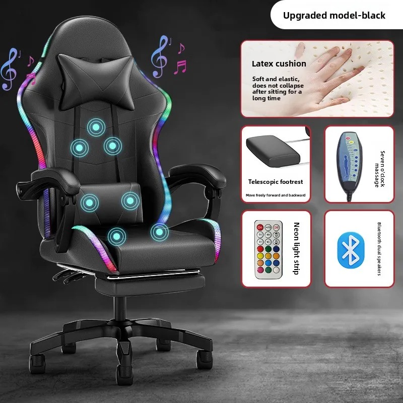 Massage - Lights Bluetooth Speaker LED Display Gaming