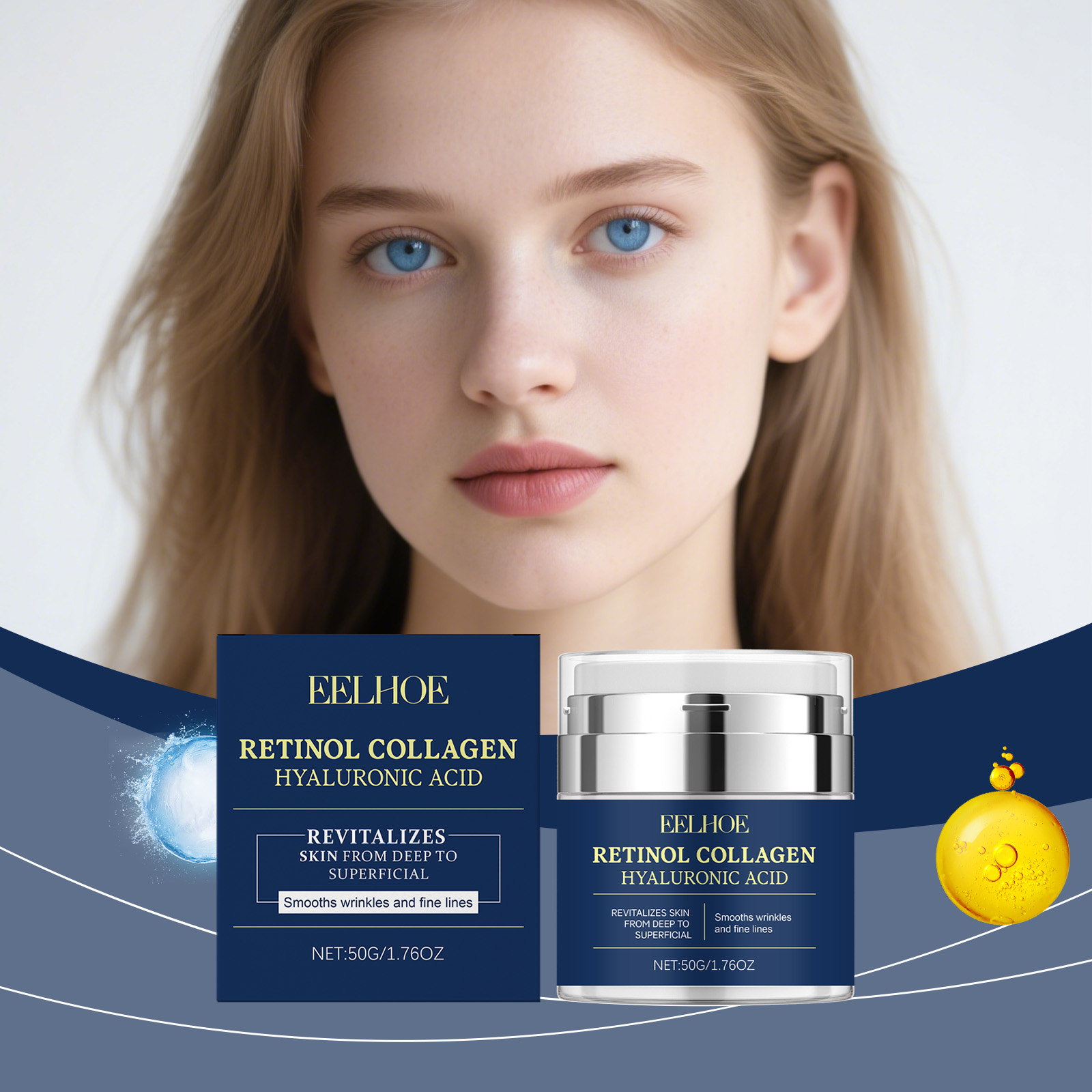 Retinol Anti Wrinkle Cream - EELHOE Retinol Collagen Cream Wrinkle Remover