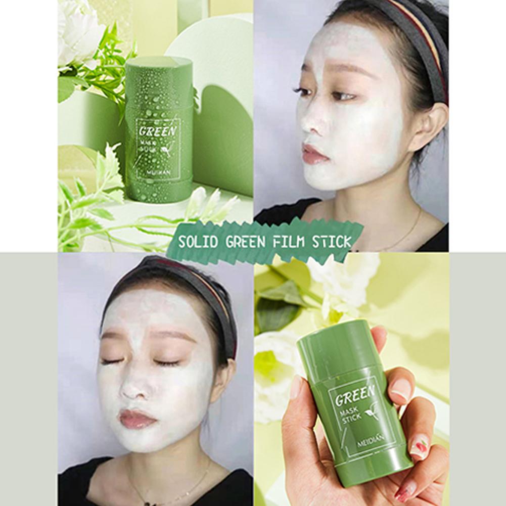 Green Tea Cleansing Clay Mask - Green Tea Mask Stick Deep Cleansing