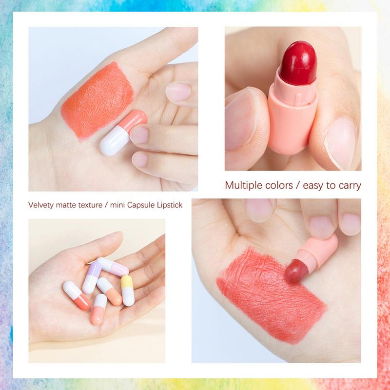 Mini Lipstick Set 6pcsWaterpro - Matte Velvet Lip Tint Long Lasting 评论和价格