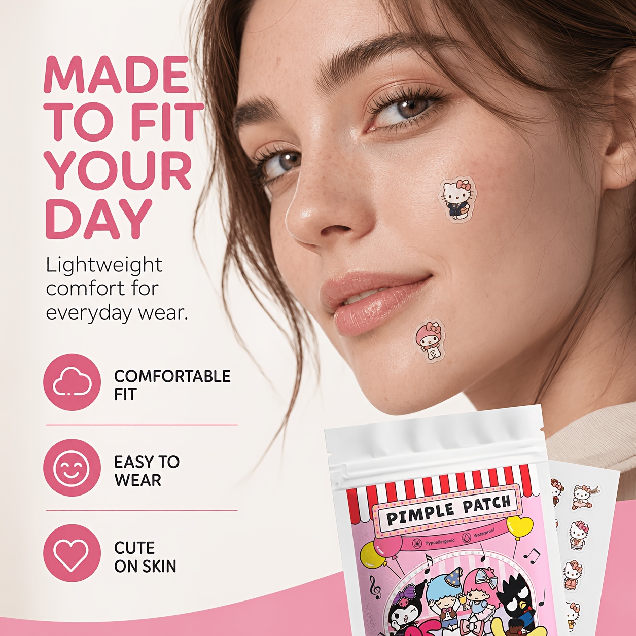40/120PCS Hello Kitty acne pat - Skincare 评论和价格