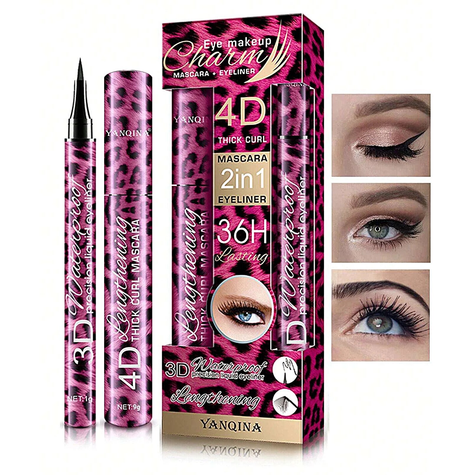 YANQINA Liquid Eyeliner Pencil - Waterproof Liquid Eyeliner Pen 评论和价格