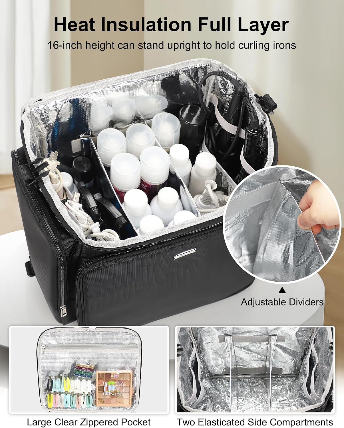 Rolling Makeup Case Hair Tools - Makeup 评论和价格