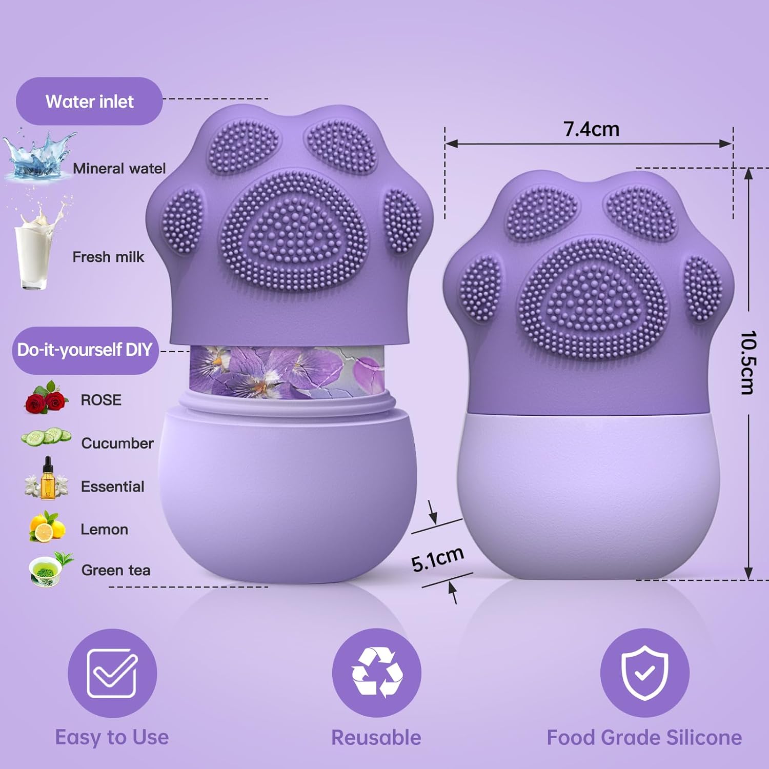 Facial Ice Roller for Skin Car - Face Ice Roller Puffiness 评论和价格