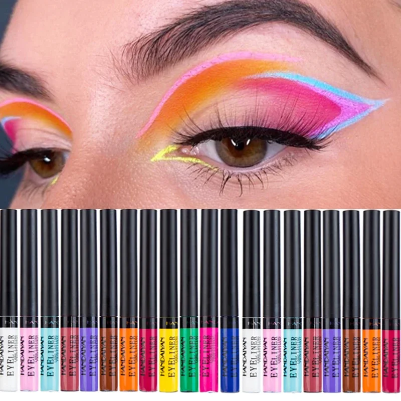 12 Colors Colorful Liquid Eyel - Waterproof Liquid Eyeliner Pen 评论和价格