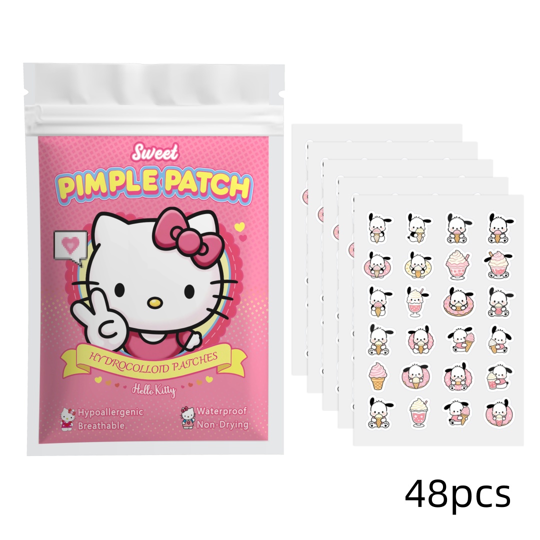 48/120PCS hello kitty Acne pat - Hydrocolloid Pimple Patch 评论和价格
