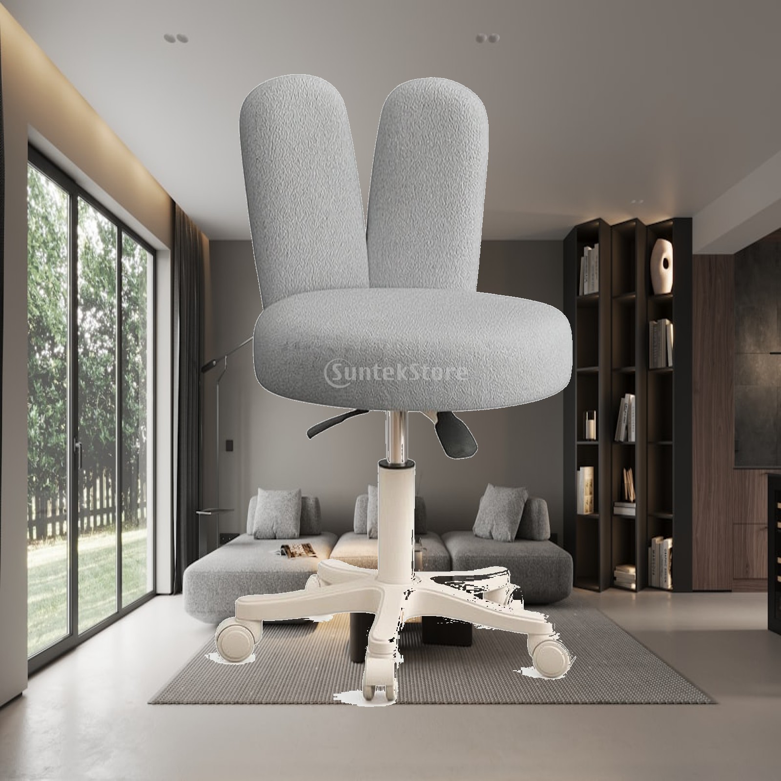 Rolling Stool with Backrest He - Makeup 评论和价格