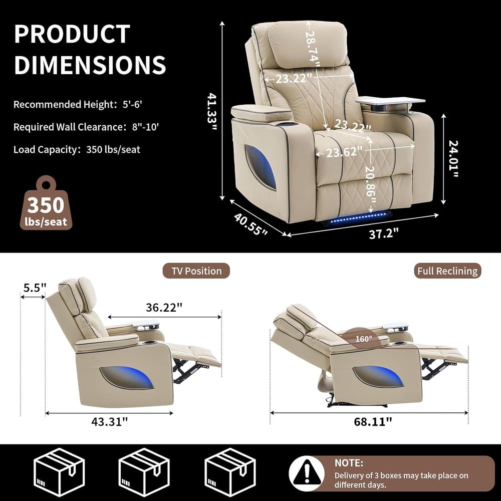Luxury Recliner with Heating,  - Massage 评论和价格