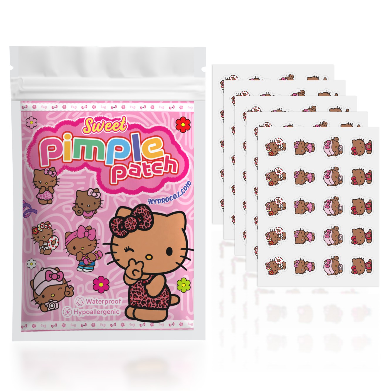100PCS hello kitty Acne patche - Hydrocolloid Pimple Patch 评论和价格