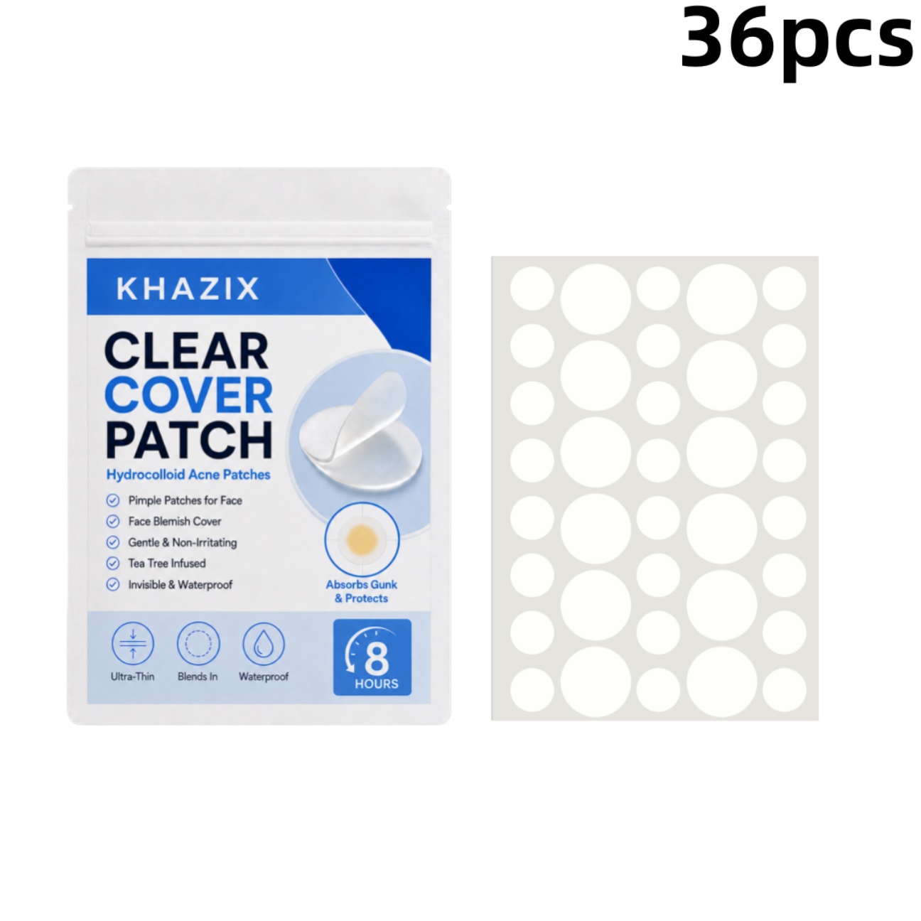 36pcs Transparent Pimple Patch - Hydrocolloid Pimple Patch 评论和价格