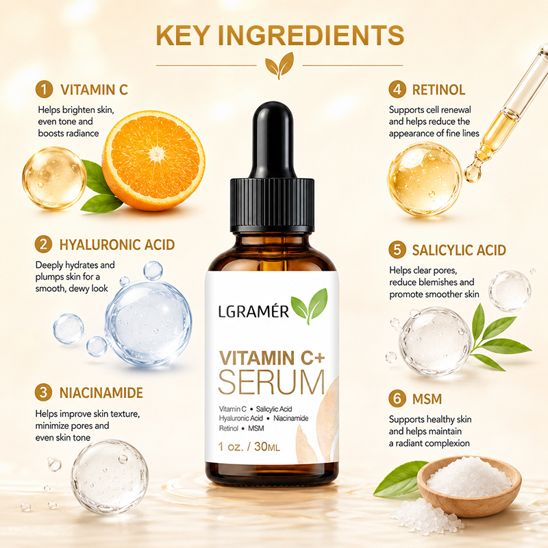 Vitamin C+ Facial Serum With H - Hyaluronic Acid Facial Serum 评论和价格