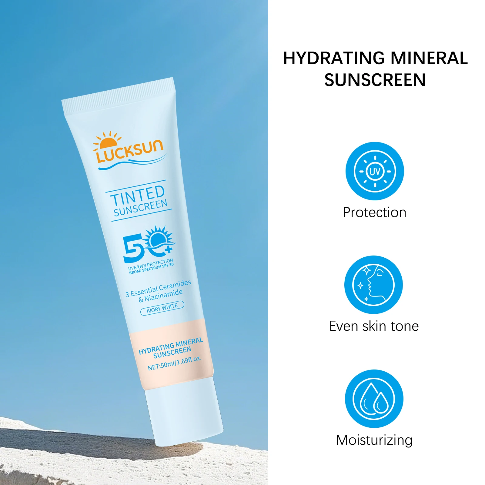 SPF50+ Sunscreen Cream. Offers - Spf 50 Waterproof Sunscreen 评论和价格