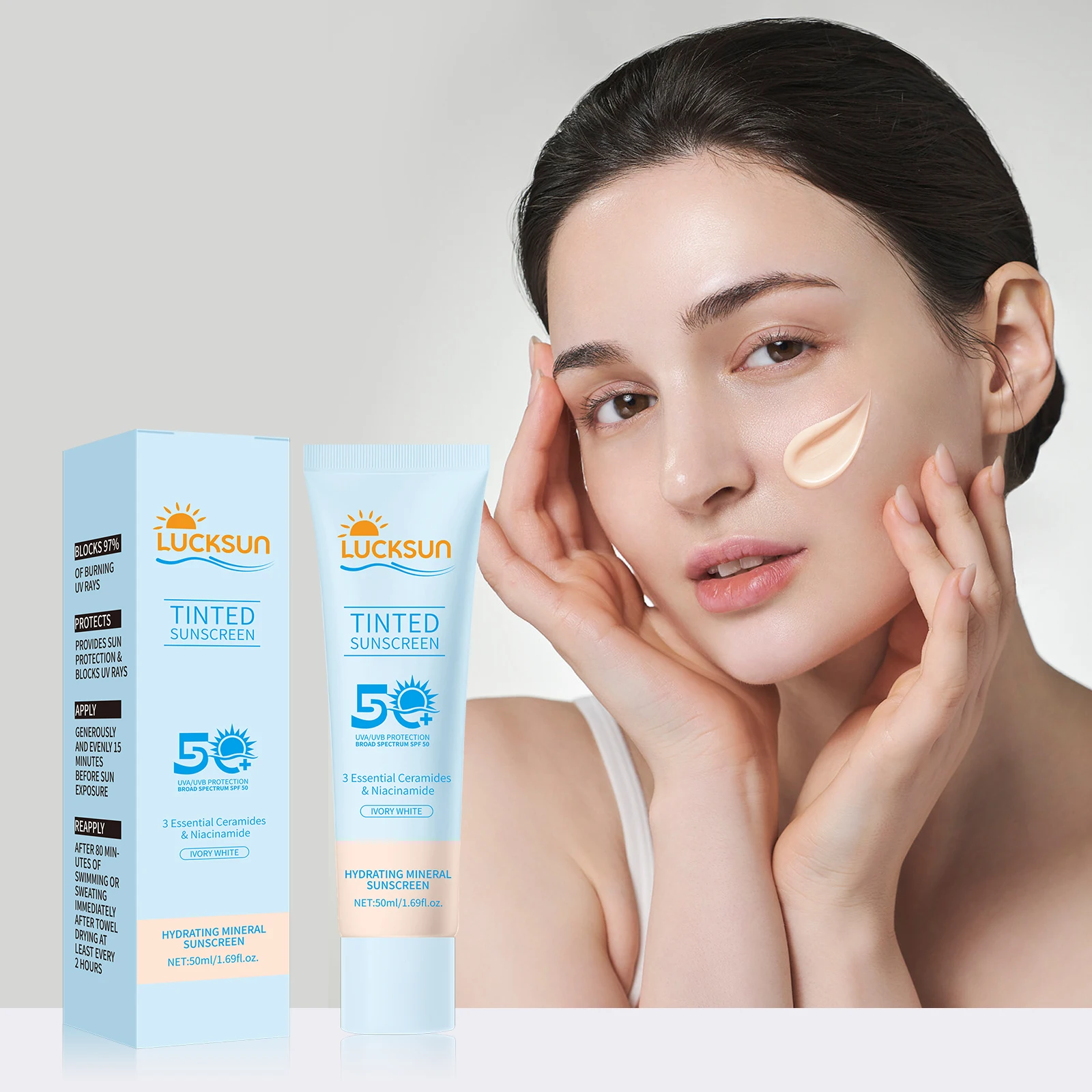 SPF50+ Sunscreen Cream. Offers - Spf 50 Waterproof Sunscreen 评论和价格