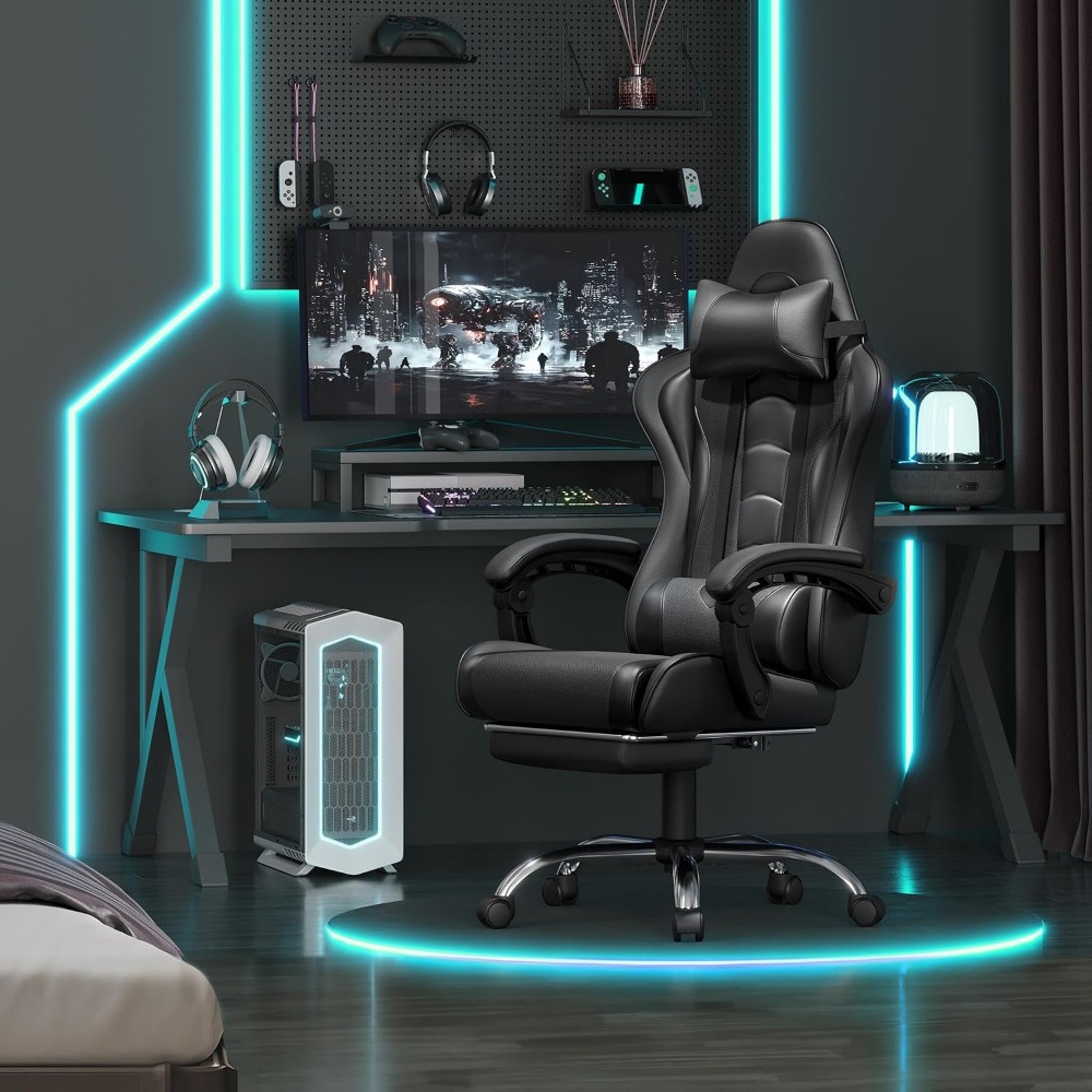 Comfortable PU Leather Gaming  - Massage 评论和价格