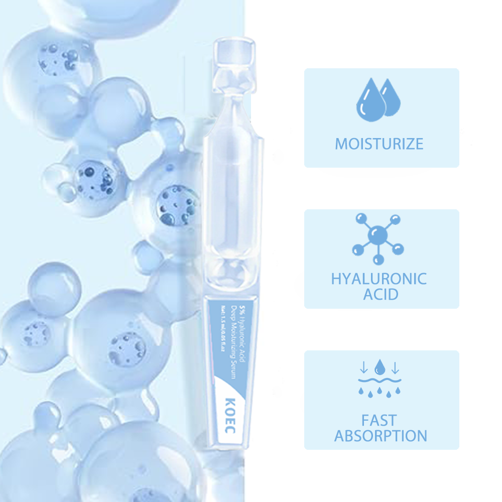 30PCs KOEC 5% Hyaluronic Acid  - Hyaluronic Acid Facial Serum 评论和价格