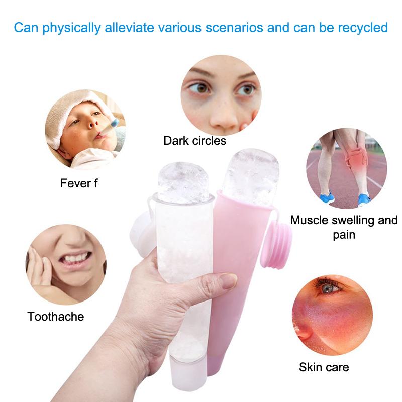 1PC Silicone Cube Tray Shape I - Face Ice Roller Puffiness 评论和价格