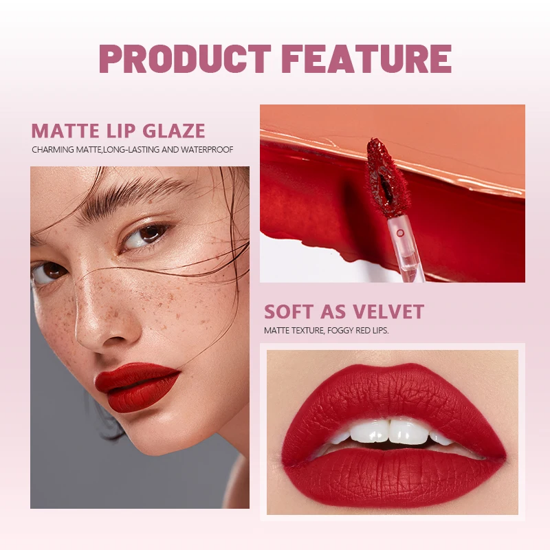 1pcs Waterproof Matte Velvet L - Matte Velvet Lip Tint Long Lasting 评论和价格