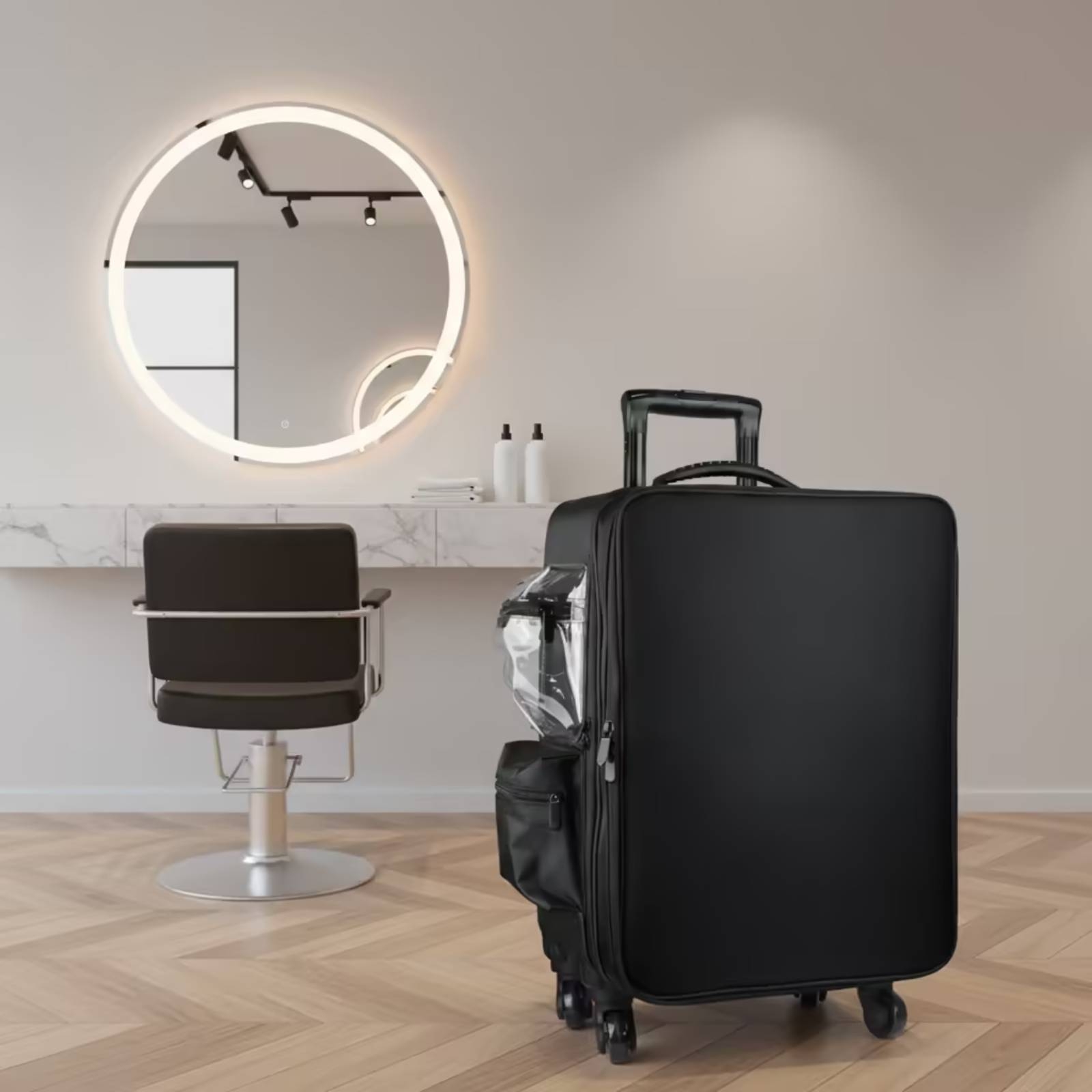 Makeup Case with Rotating Whee - Makeup 评论和价格