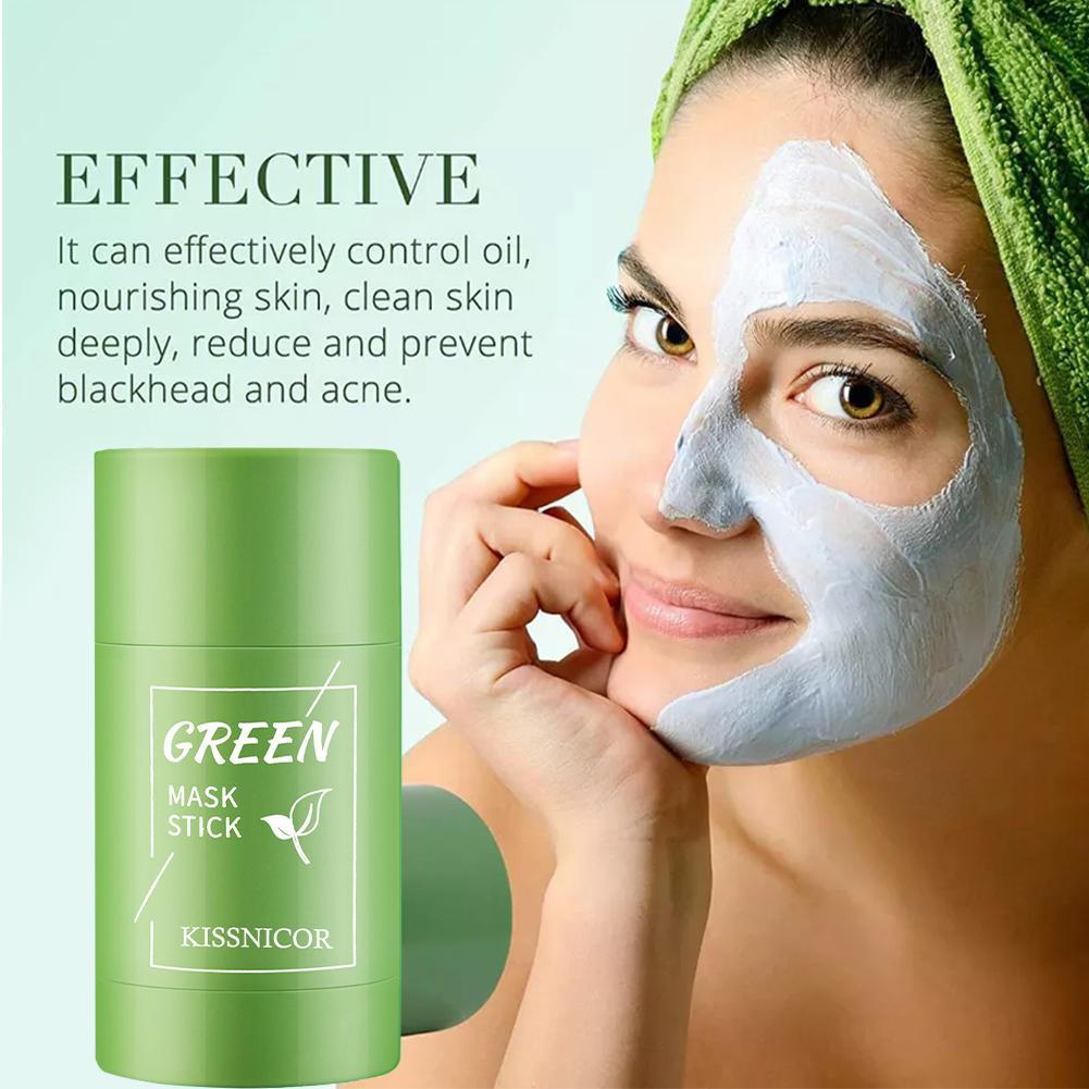Green Tea Mask Stick for Face, - Green Tea Cleansing Clay Mask 评论和价格