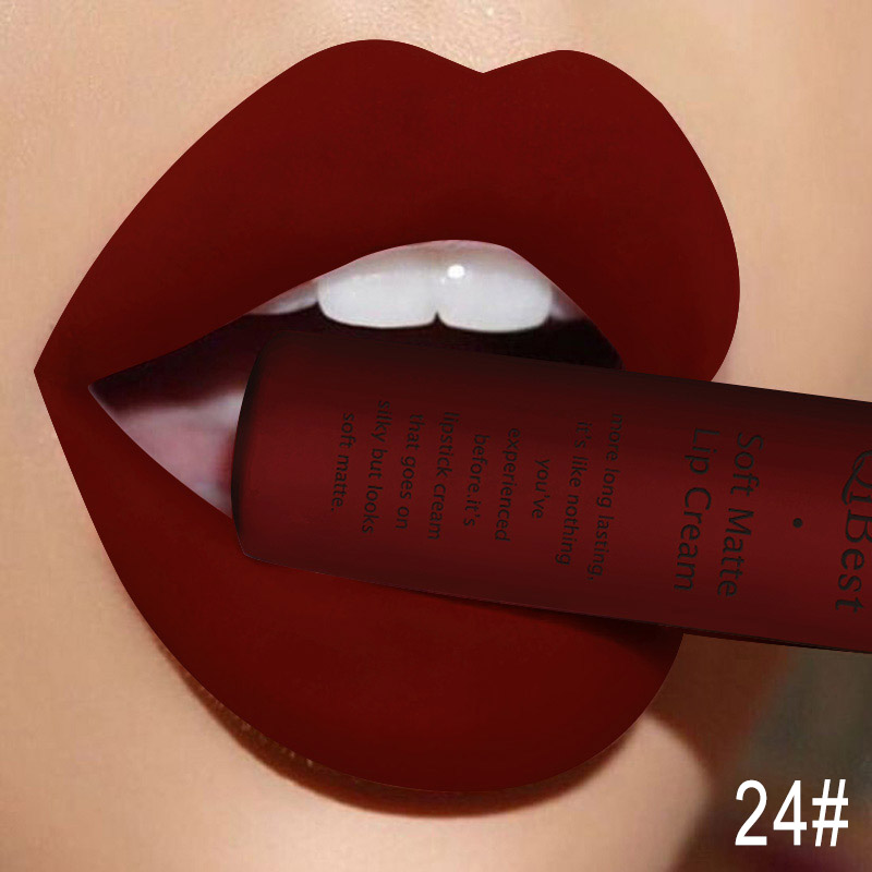 QIBEST Sexy Velvet Matte Lip G - Matte Velvet Lip Tint Long Lasting 评论和价格