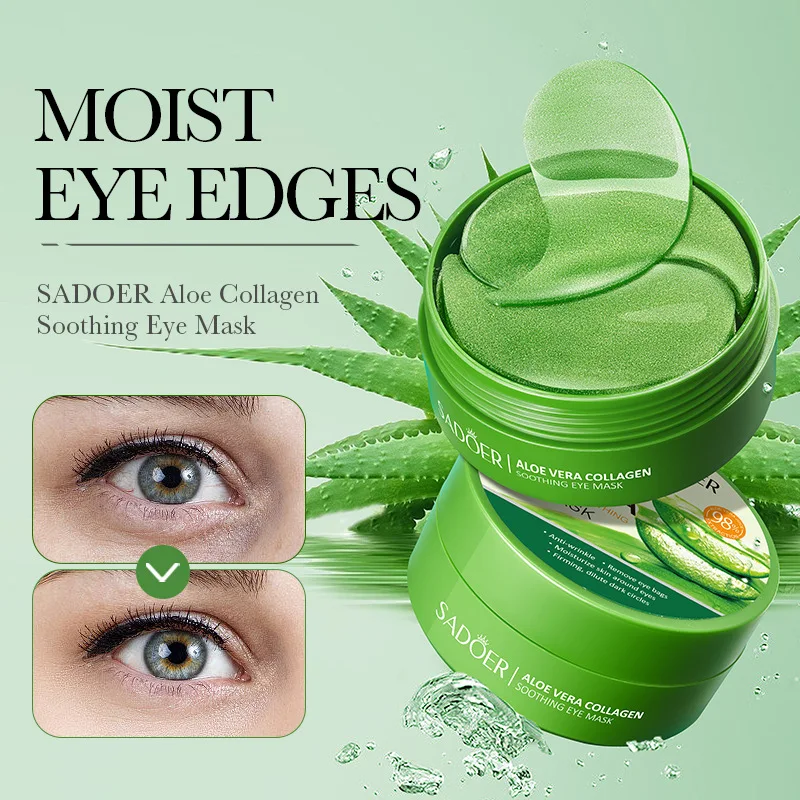 SAODER 60Pcs Aloe Vera Collage - Collagen Under Eye Patches 评论和价格