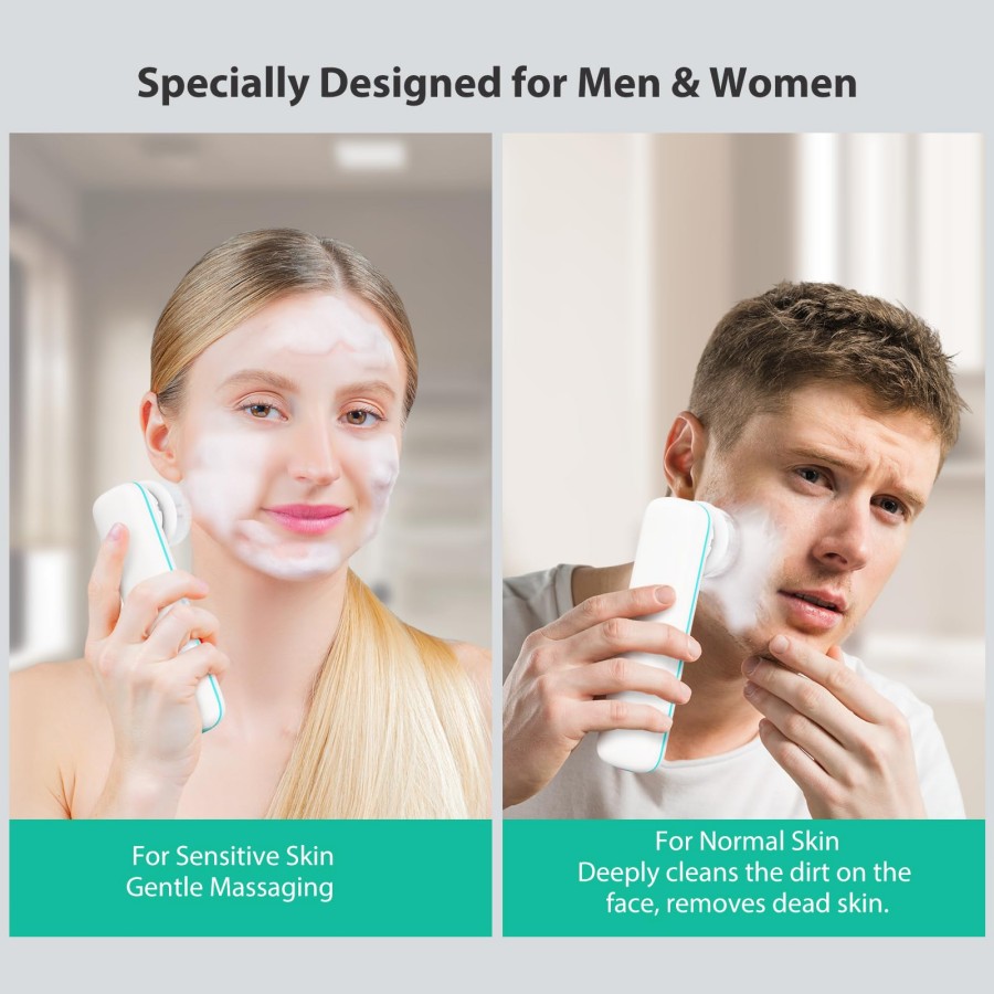 Facial Cleansing Brush,  Face  - Silicone Face Scrubber Electric 评论和价格