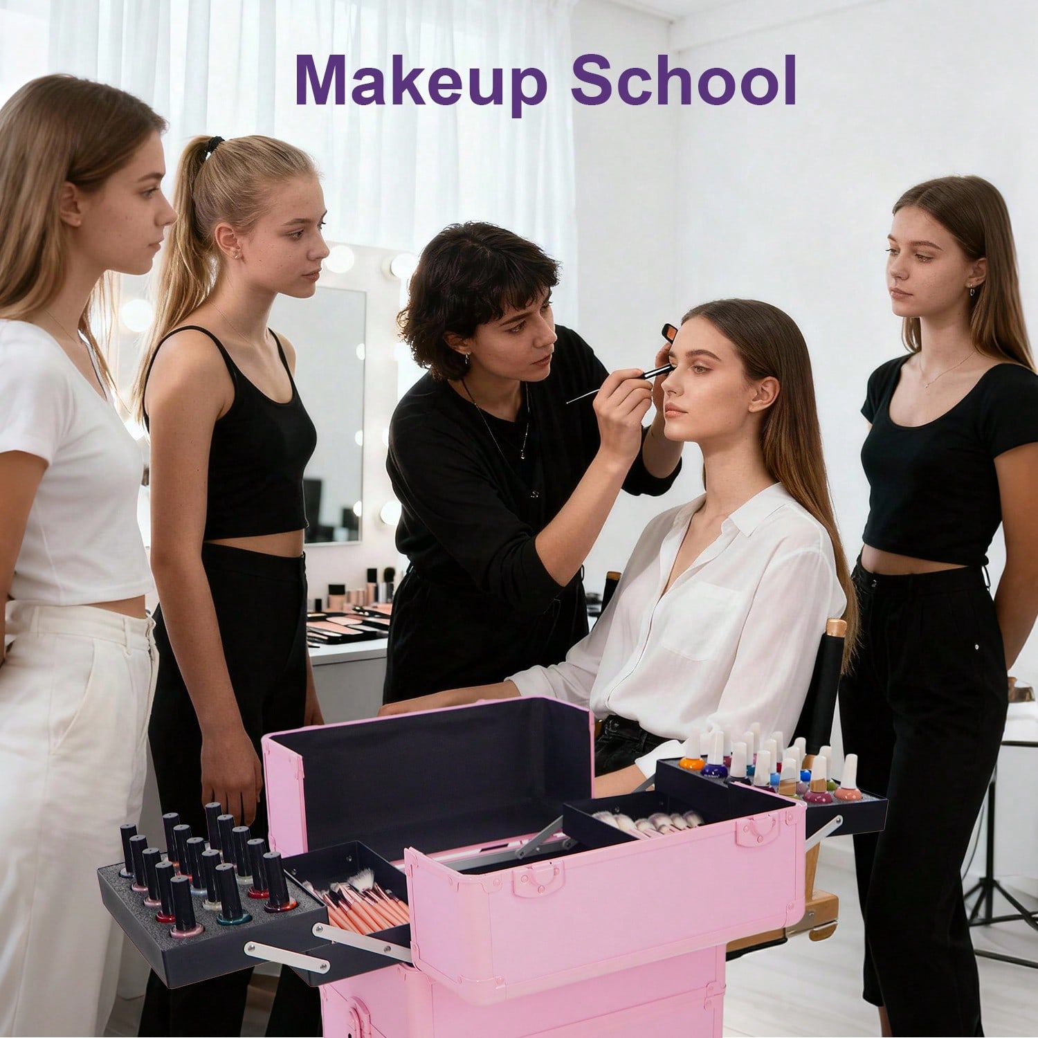 Rolling Makeup Train Case 4 in - Makeup 评论和价格