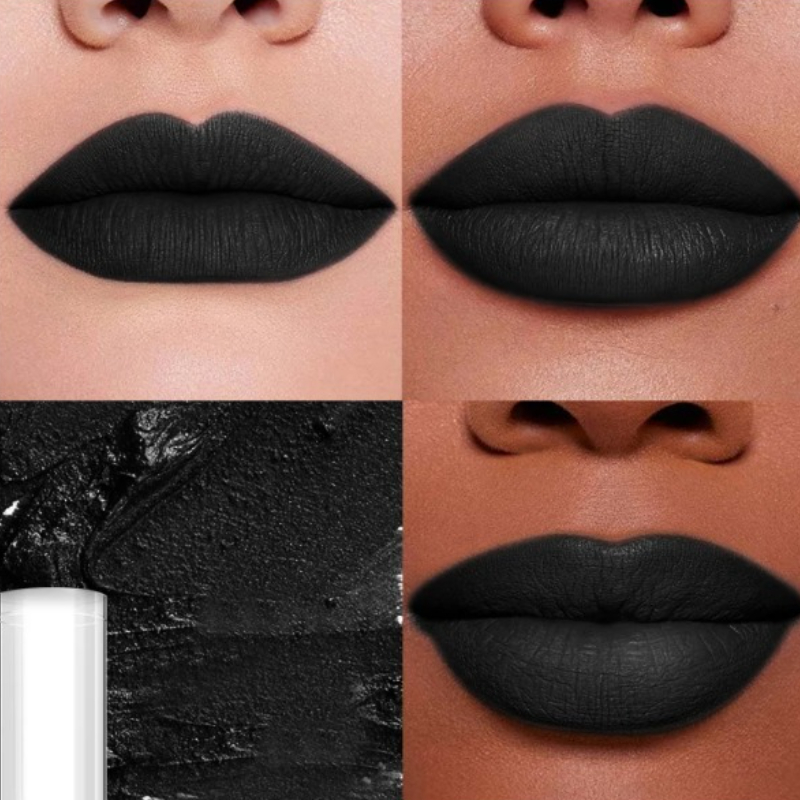 Punk Matte Black Liquid Lipsti - Matte Velvet Lip Tint Long Lasting 评论和价格