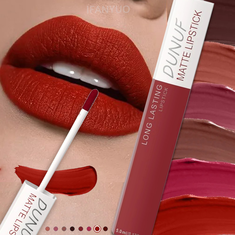 Matte Lipstick Non Stick Cup R - Matte Velvet Lip Tint Long Lasting 评论和价格