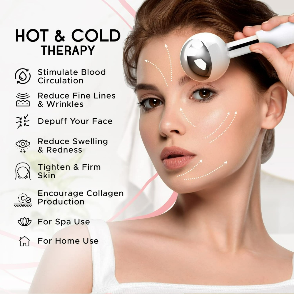 Cryo Face Massager Ice Globes  - Face Ice Roller Puffiness 评论和价格