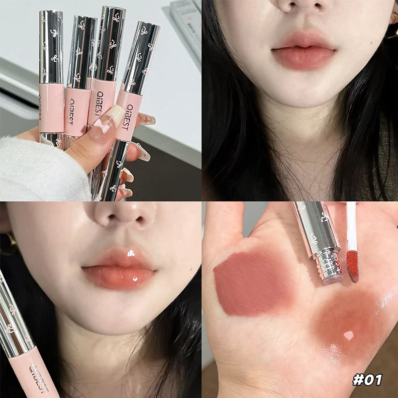 QIBEST Double Head Matte Velve - Matte Velvet Lip Tint Long Lasting 评论和价格