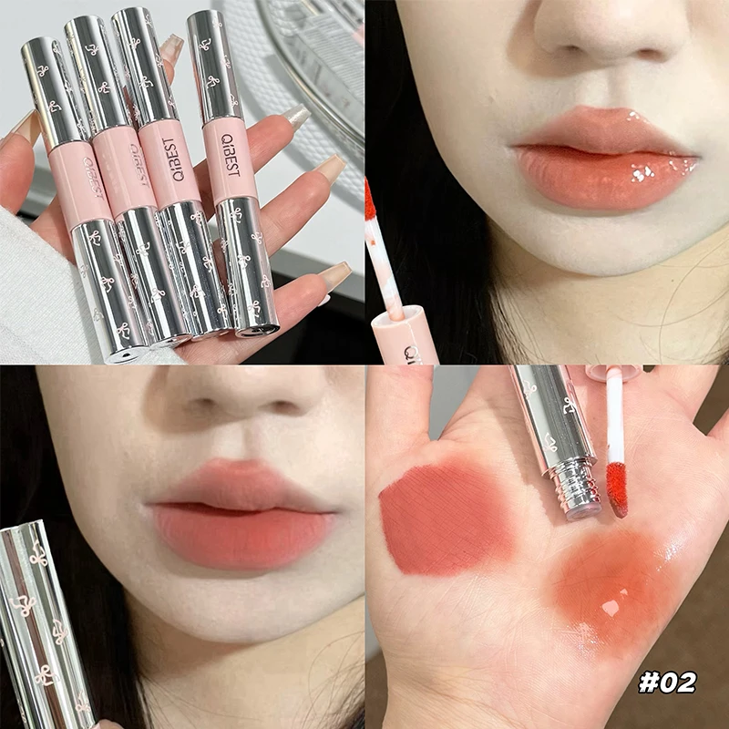 QIBEST Double Head Matte Velve - Matte Velvet Lip Tint Long Lasting 评论和价格