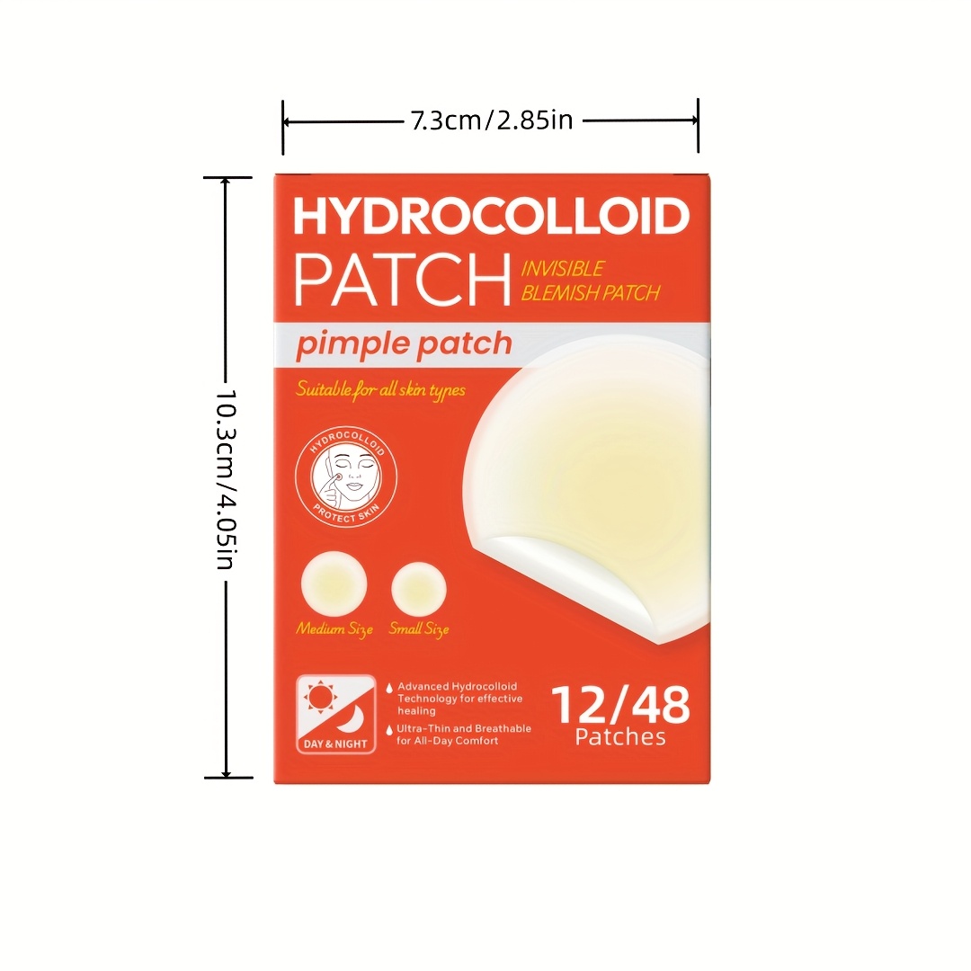 48 PCS Hydrocolloid Acne Patch - Hydrocolloid Pimple Patch 评论和价格