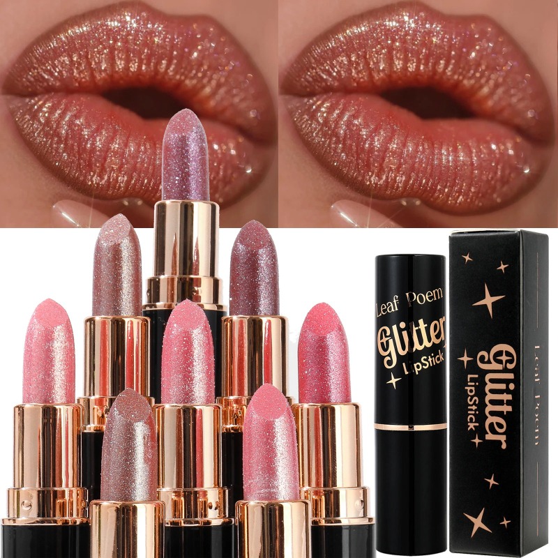 Metallic Glitter Lipstick Diam - Matte Velvet Lip Tint Long Lasting 评论和价格
